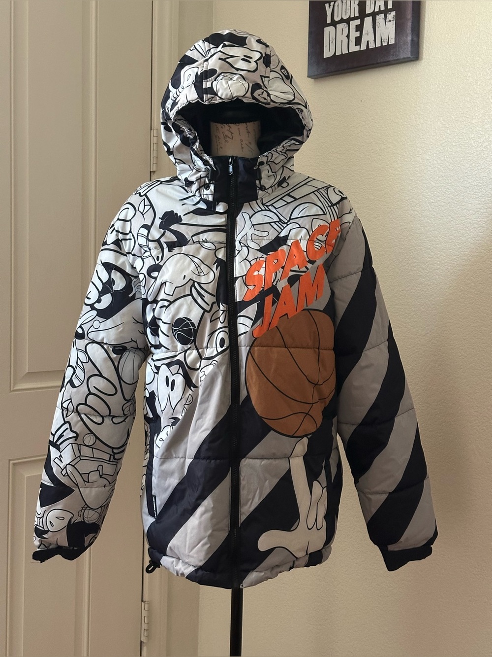 Members Only Looney Tunes Space Jam puffer